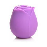 Curve Toys Gossip Cum Into Bloom Rechargeable Silicone Clitoral Stimulator Rose Flirt Violet