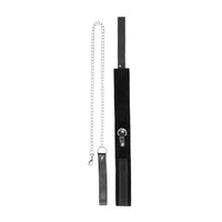 Ouch! Black & White Adjustable Velcro Collar With Leash & Wrist Cuffs Black