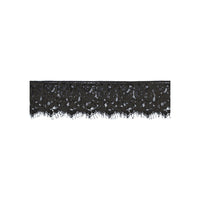 Ouch! Black & White Lace Mask With Elastic Straps Blindfold Black