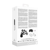 Ouch! Black & White Bed Bindings Restraint System Black