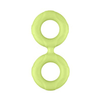 Forto F-81 Liquid Silicone Cock & Ball Double Ring Large Glow
