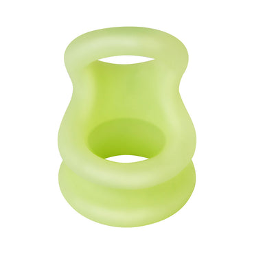 Forto F-20 Liquid Silicone Cockring & Ball Stretcher Medium Glow