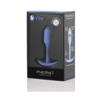 B-Vibe Snug Plug 1 Weighted Silicone Anal Plug Violet