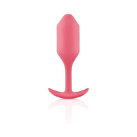 b-Vibe Snug Plug 2 Weighted Silicone Anal Plug Coral