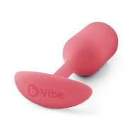 b-Vibe Snug Plug 2 Weighted Silicone Anal Plug Coral