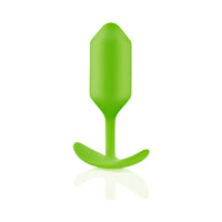 b-Vibe Snug Plug 3 Weighted Silicone Anal Plug Lime