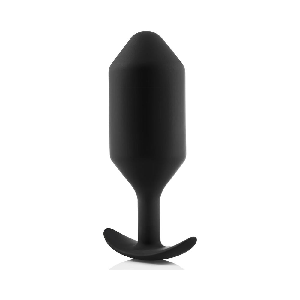 b-Vibe Snug Plug 7 Weighted Silicone Anal Plug Black