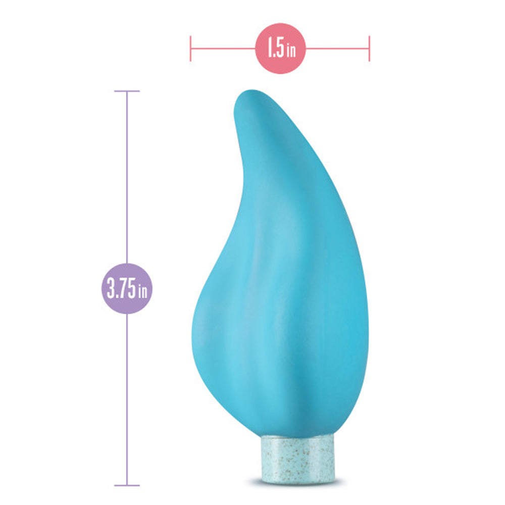 Blush Gaia Eco Caress Bullet Vibrator and Sleeve Aqua