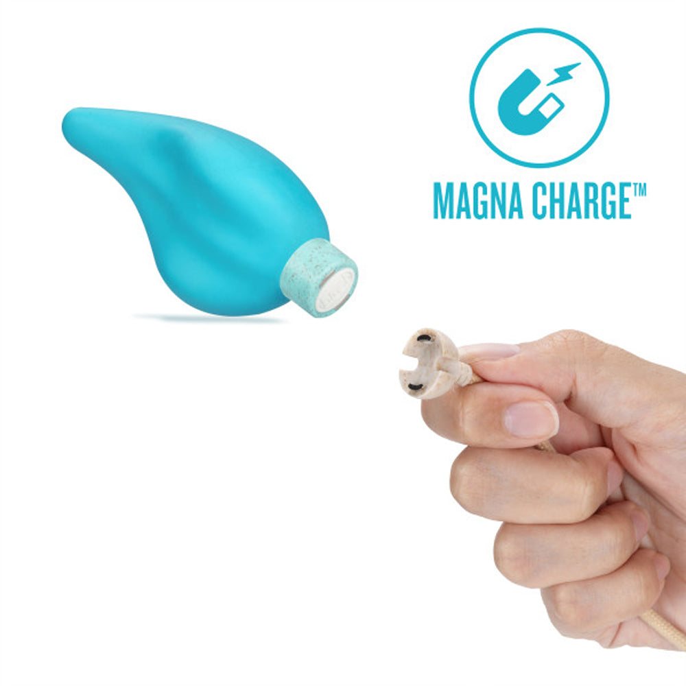 Blush Gaia Eco Caress Bullet Vibrator and Sleeve Aqua