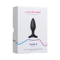 Lovense Hush 2 Bluetooth Remote-Controlled Vibrating Butt Plug S 1.5 in.