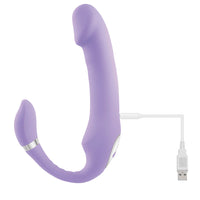 Gender X Orgasmic Orchid Rechargeable Poseable Dual-Ended Silicone Vibrator Lavender