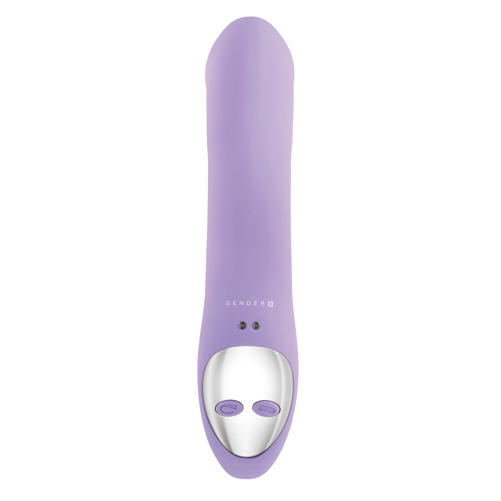 Gender X Orgasmic Orchid Rechargeable Poseable Dual-Ended Silicone Vibrator Lavender