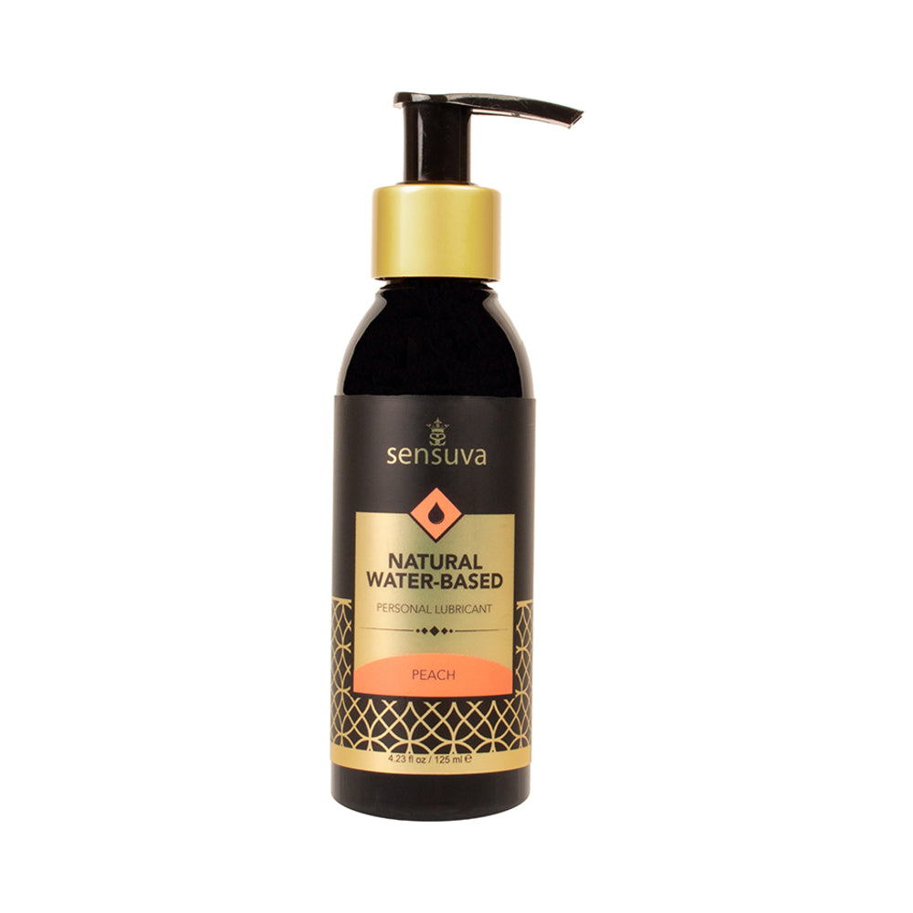 Natural Water-Based Personal Lubricant Peach 4 oz.