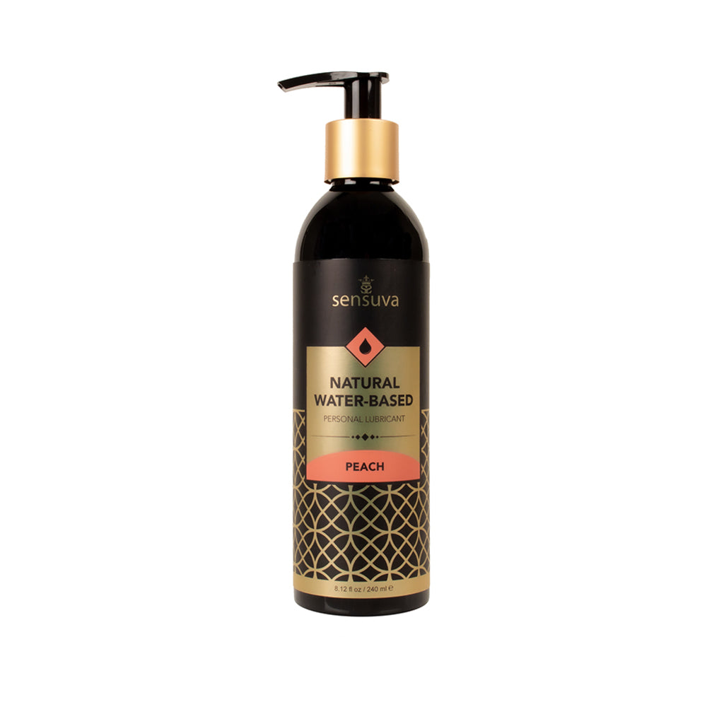 Natural Water-Based Personal Lubricant Peach 8 oz.