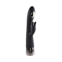 Evolved Heat Up & Chill Rechargeable Heating/Cooling Silicone Rabbit Vibrator Black