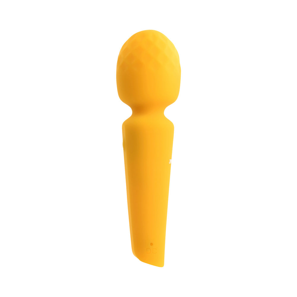 Evolved Sunshine Rechargeable Silicone Wand Vibrator Yellow