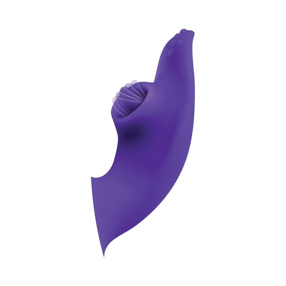 Evolved Lick Me Rechargeable Dual Entry Triple Stimulation Silicone Vibrator Purple