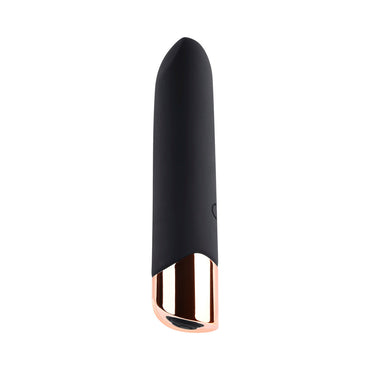 Gender X The Gold Standard Rechargeable Silicone Bullet Vibrator Black/Gold