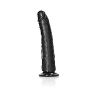 RealRock Realistic 7 in. Slim Dildo With Suction Cup Black