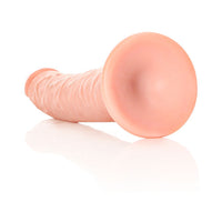 RealRock Realistic 8 in. Slim Dildo With Suction Cup Beige