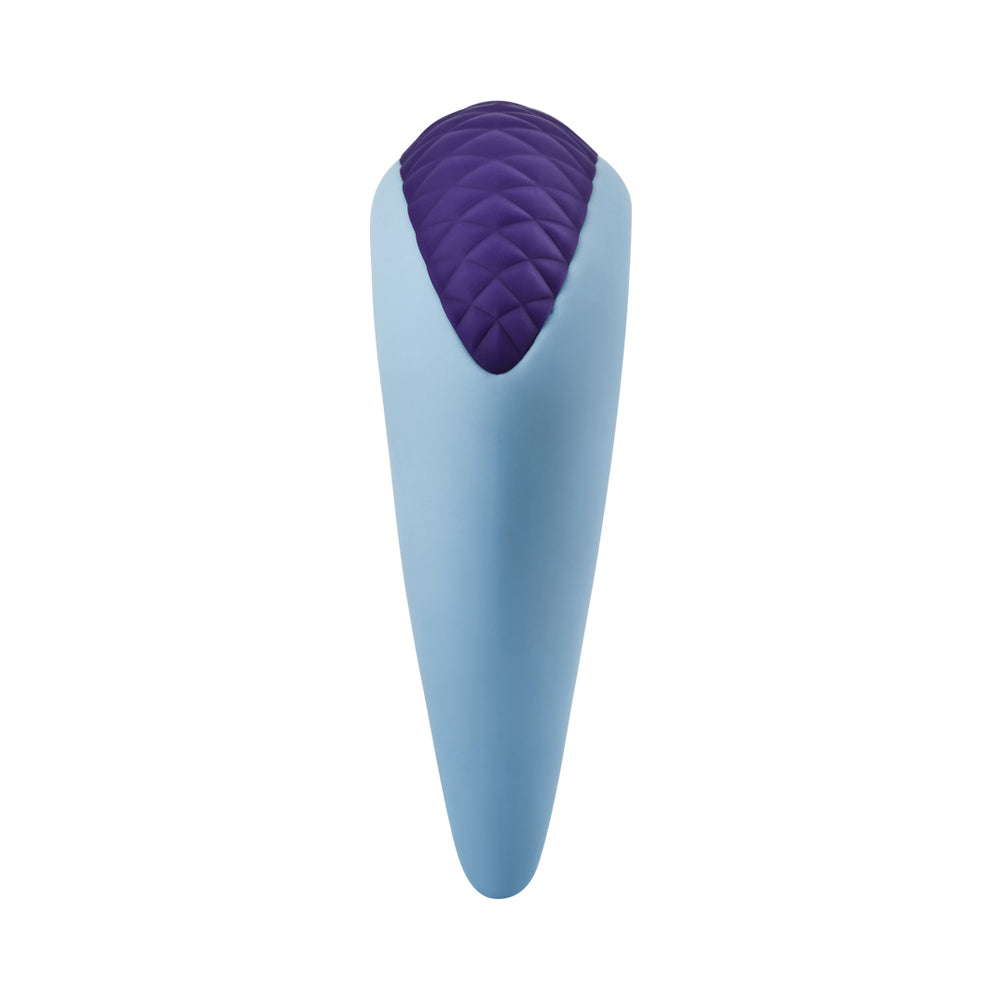 FemmeFunn Volea Rechargeable Silicone Fluttering Tip Vibrator Dark Purple