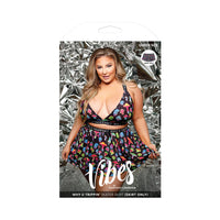 Fantasy Lingerie Vibes Why U Trippin' Skater Skirt Queen Size Black