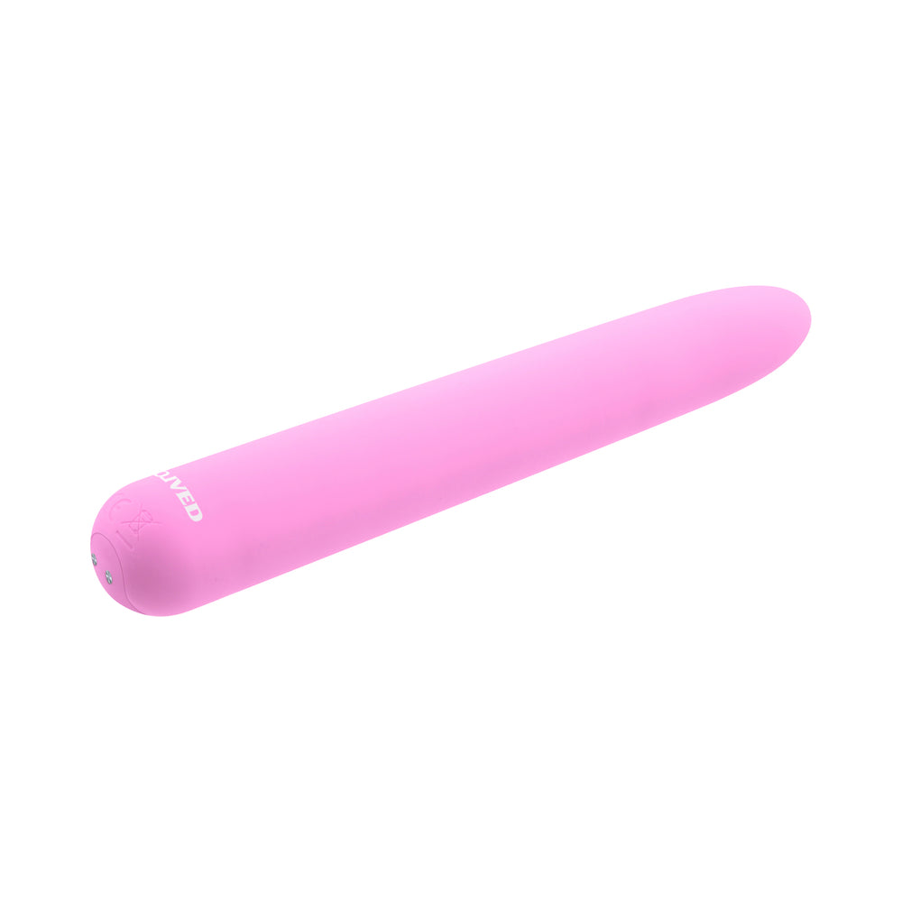 Evolved Carnation Rechargeable Silicone Slimline Vibrator Pink