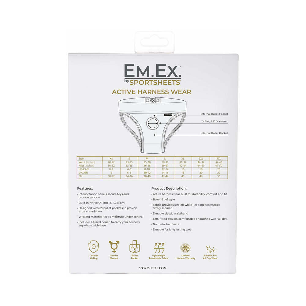 Sportsheets Em.Ex. Fit Harness Patent Corset L