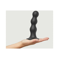 Strap-On-Me Hybrid Collection Silicone Dildo Plug Balls Black L