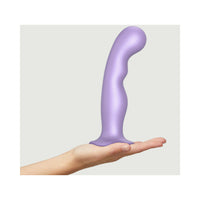 Strap-On-Me Hybrid Collection Silicone Dildo Plug P&G Metallic Lilac XXL