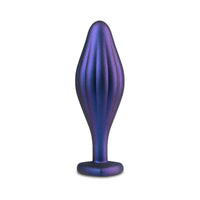 Anal Adventures Matrix Silicone Wavy Bling Plug Sapphire