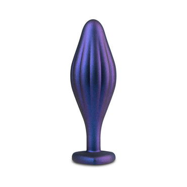 Anal Adventures Matrix Silicone Wavy Bling Plug Sapphire