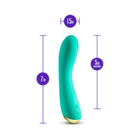 Aria Luscious AF Rechargeable Silicone G-Spot Vibrator Teal