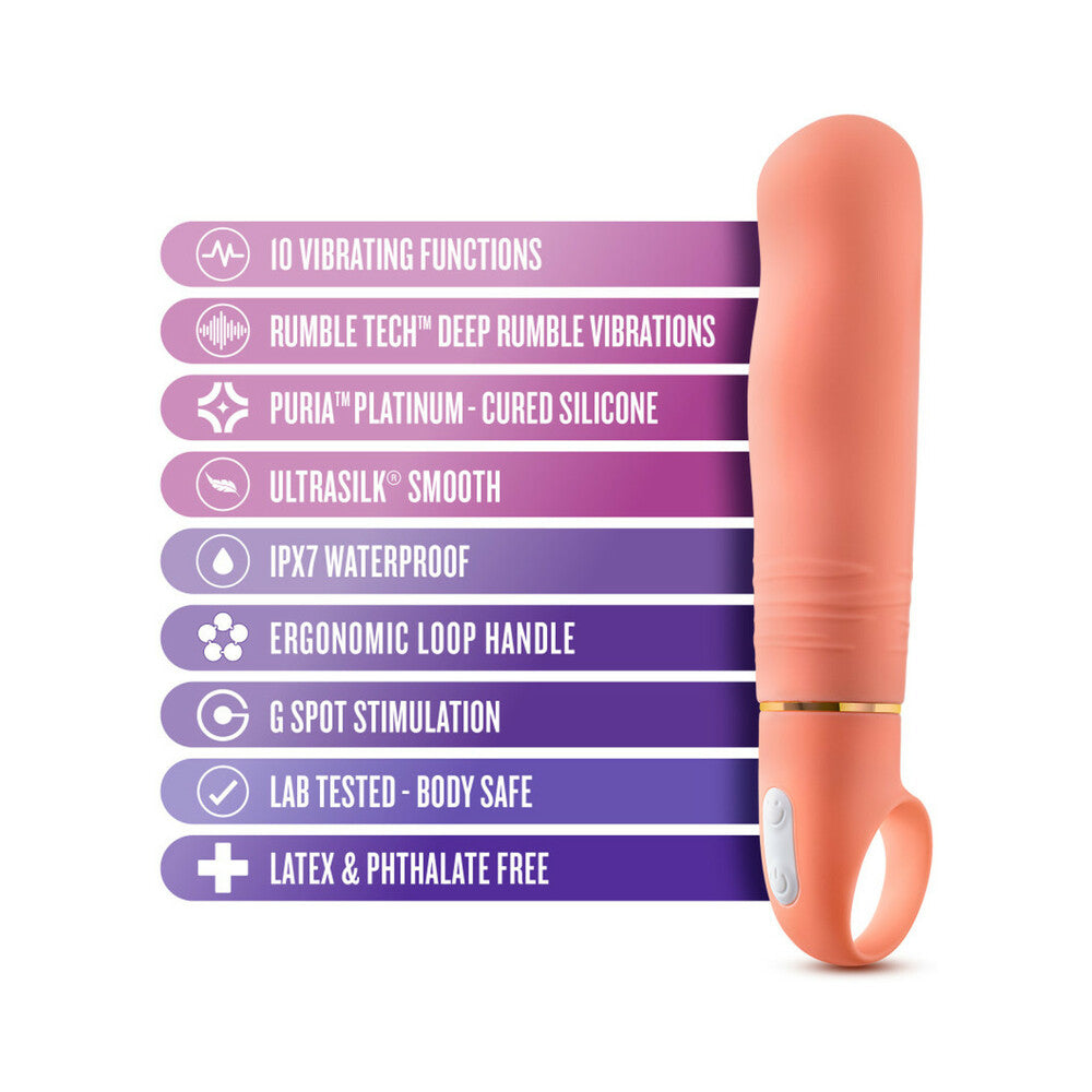 Aria Smokin' AF Silicone Vibrator Coral