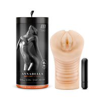 M Elite Soft + Wet Annabella Vagina Stroker with Bullet Vibrator Beige