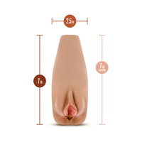 M Elite Soft + Wet Renata Vagina Stroker with Bullet Vibrator Tan