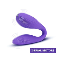 Blush Wellness Duo Rechargeable Silicone Wearable Couples Dual Stimulation Vibrator Purple