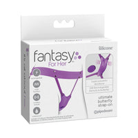 Fantasy For Her Ultimate Butterfly Strap-On Rechargeable Remote-Controlled Silicone Wearable Vibrator