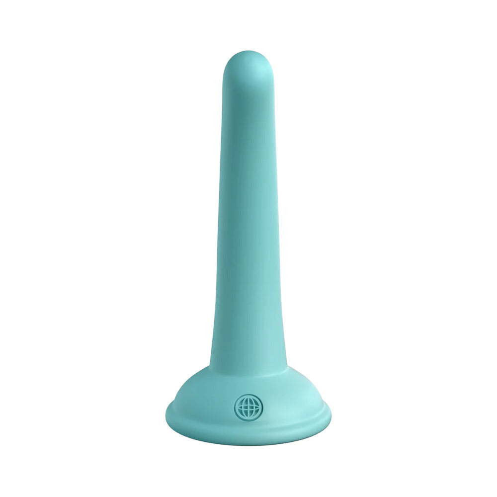 Dillio Platinum Collection Curious Five 5 in. Silicone Dildo Teal