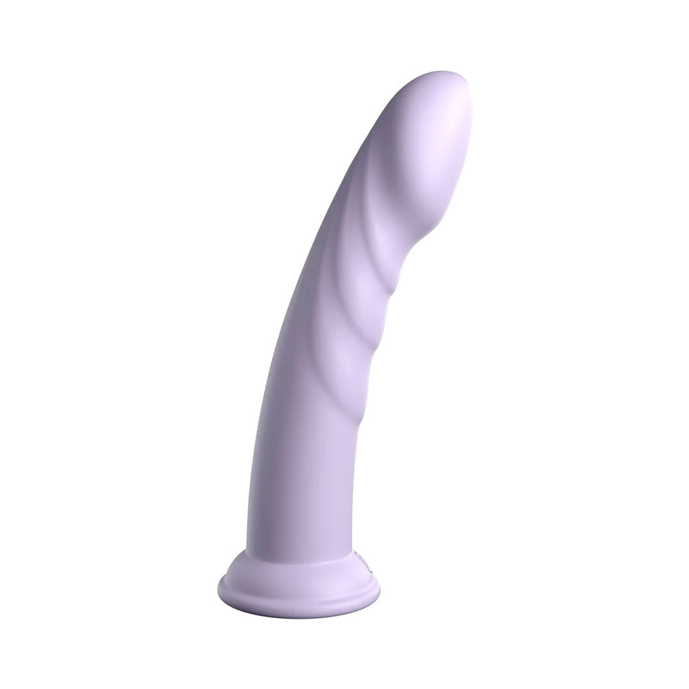 Dillio Platinum Collection Super Eight 8 in. Silicone Dildo Purple