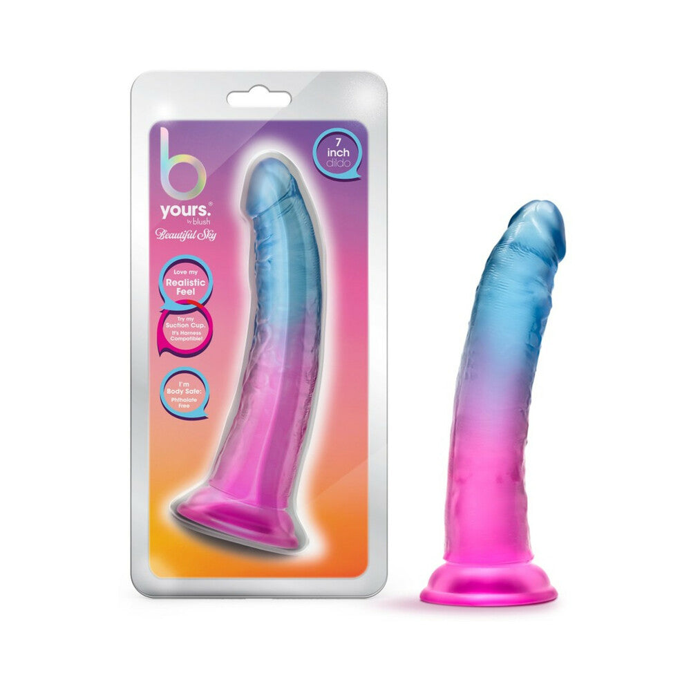 Blush B Yours Beautiful Sky 7 in. Dildo with Suction Cup Sunset