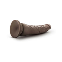 Blush Dr. Skin Plus Realistic 9 in. Triple Density Posable Dildo with Suction Cup Brown