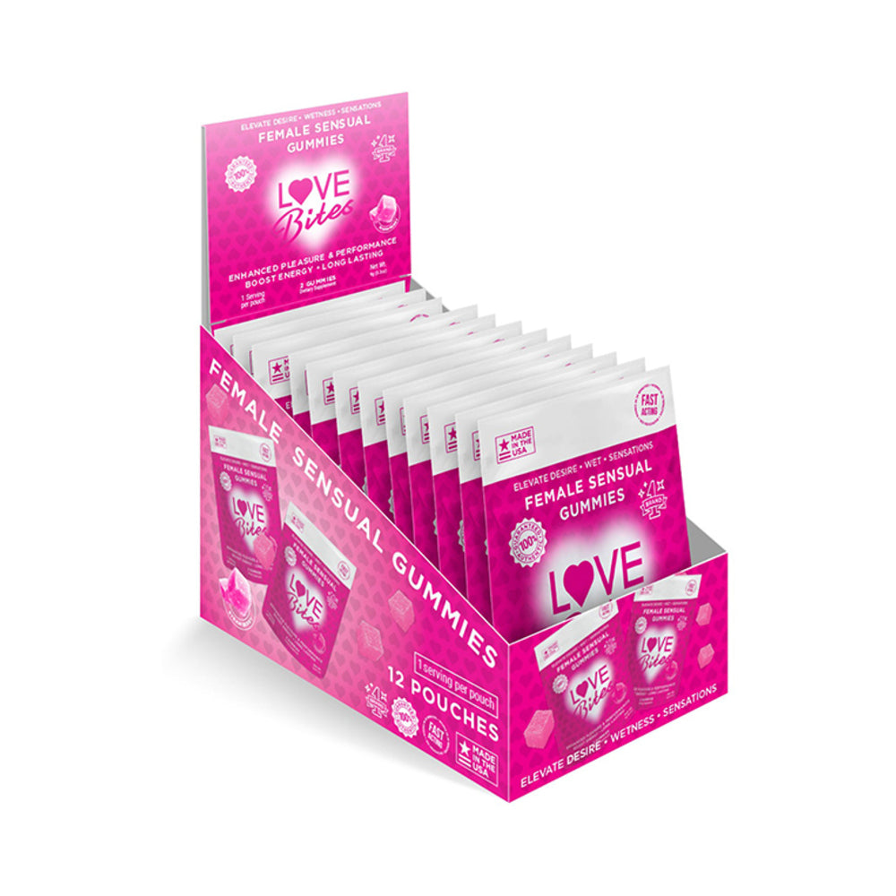 Love Bites Female Sensual Gummies - 12 Pack