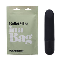 Doc Johnson Bullet Vibe In A Bag Rechargeable Silicone Vibrator Black