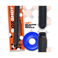 Oxballs Oxshot Butt Nozzle Shower Hose 12 in. + Flex Cockring Black