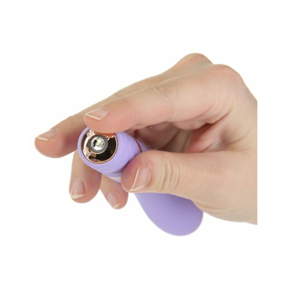 Pillow Talk Special Edition Racy Rechargeable Silicone Mini G-Spot Vibrator with Swarovski Crystal Purple