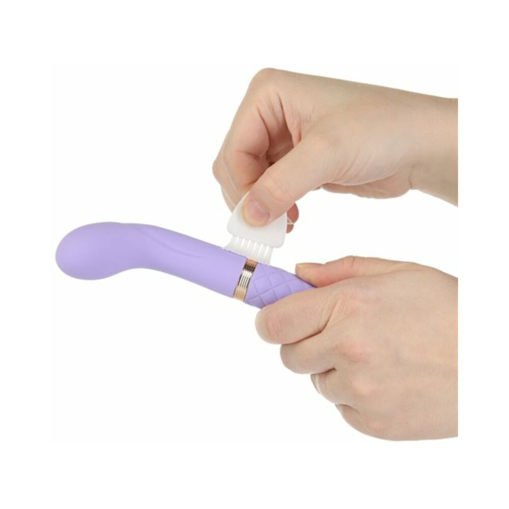 Pillow Talk Special Edition Racy Rechargeable Silicone Mini G-Spot Vibrator with Swarovski Crystal Purple