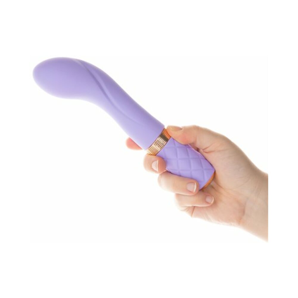 Pillow Talk Special Edition Sassy Rechargeable Silicone G-Spot Vibrator with Swarovski Crystal Purple