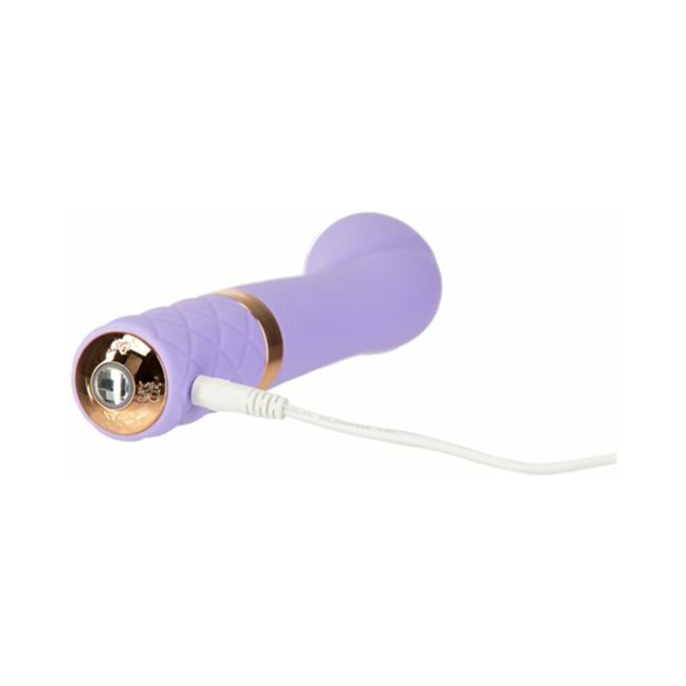 Pillow Talk Special Edition Sassy Rechargeable Silicone G-Spot Vibrator with Swarovski Crystal Purple