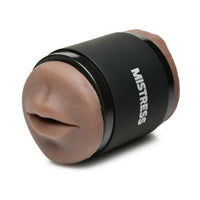 Curve Toys Mistress Double Shot Mini Masturbator Mouth & Pussy Dark